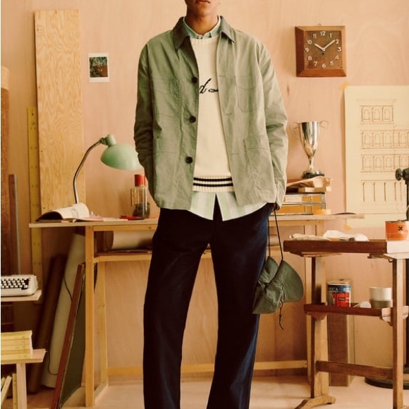 ZARA WAXED EFFECT UTILITY OVERSHIRT - Picture 4 of 4